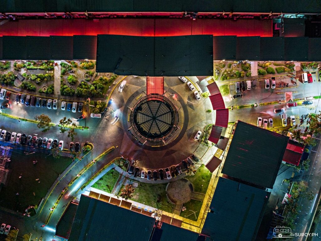 The round about at Parkmall in Mandaue City.