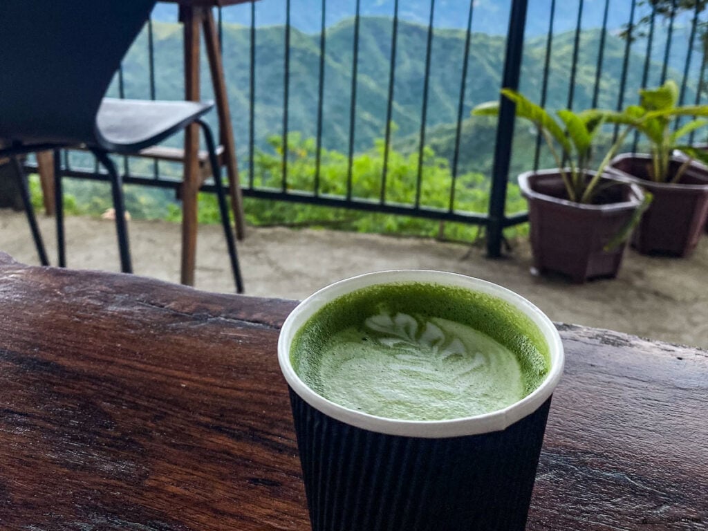 Artisan Matcha Tea and other wide selection of coffee are served at 21 Kilometers Coffee.