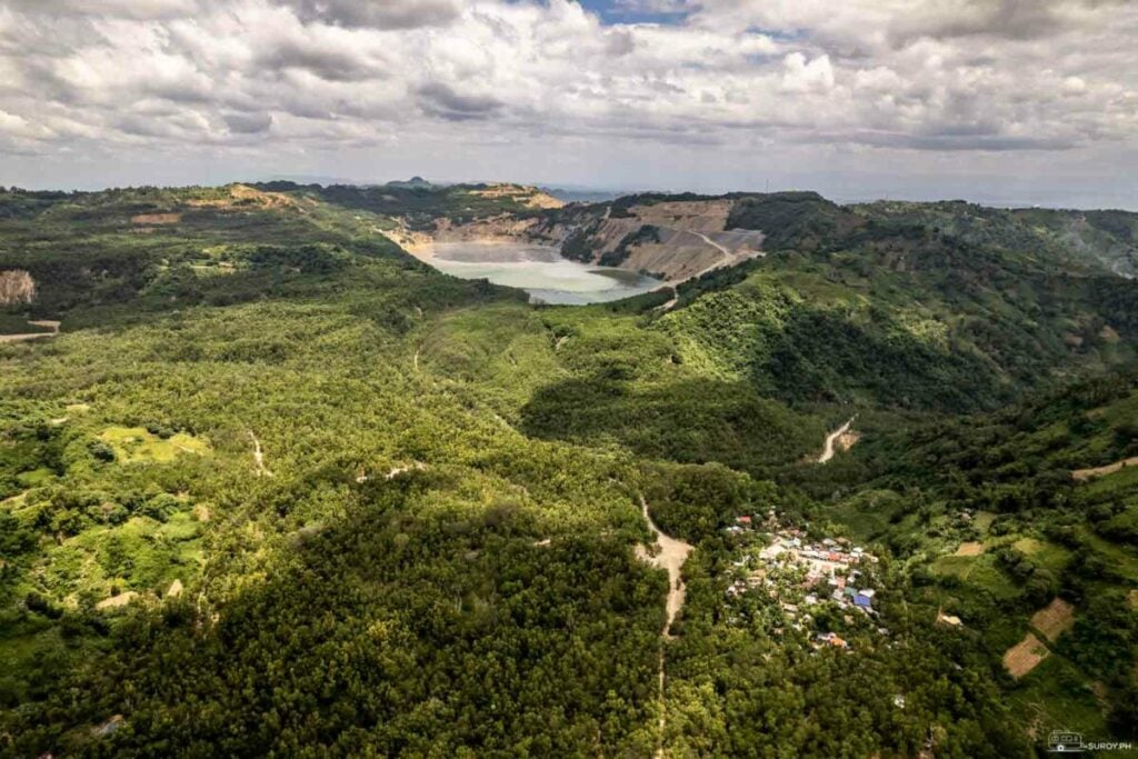 An aerial overview of Biga Pit in Toledo City