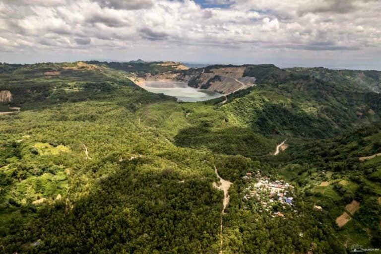 An aerial overview of Biga Pit in Toledo City