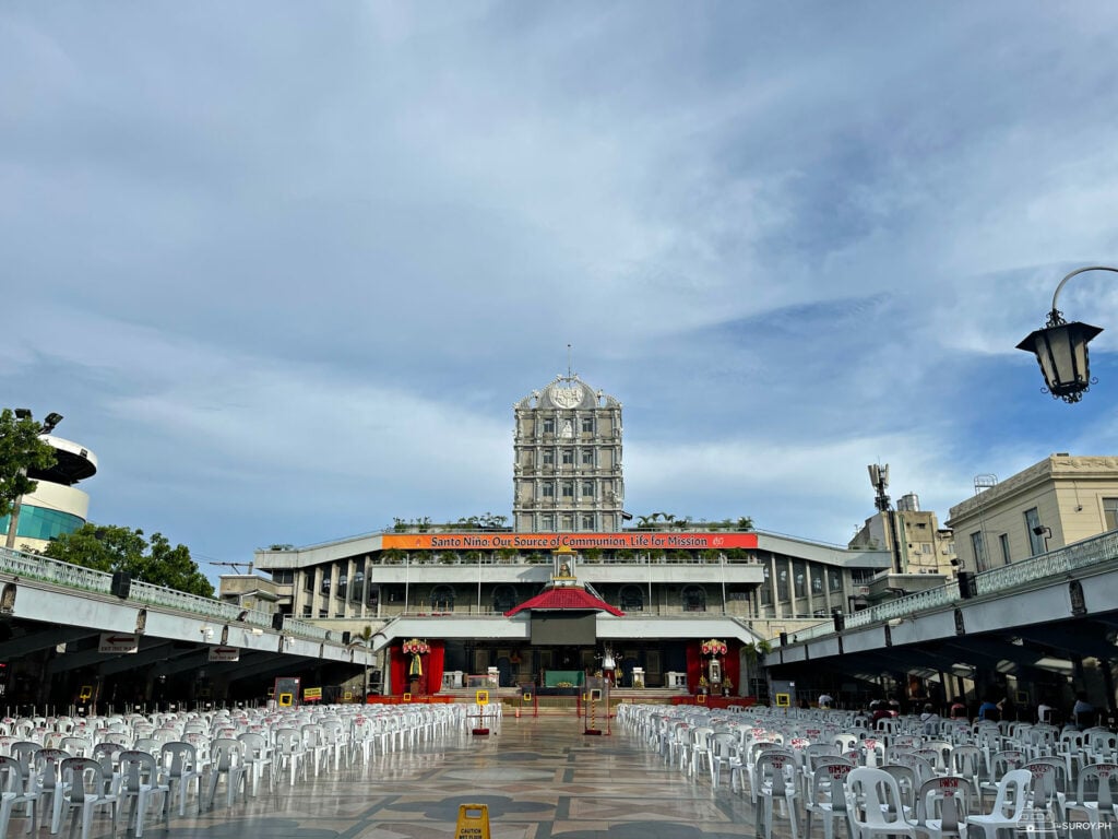 The towering structure of Basilica Minore Del Sto. Niño de Cebu, where the image of the Child Jesus was discovered by an expedition member led by Spanish explorer Miguel Lopez de Legazpi on April 28, 1565.