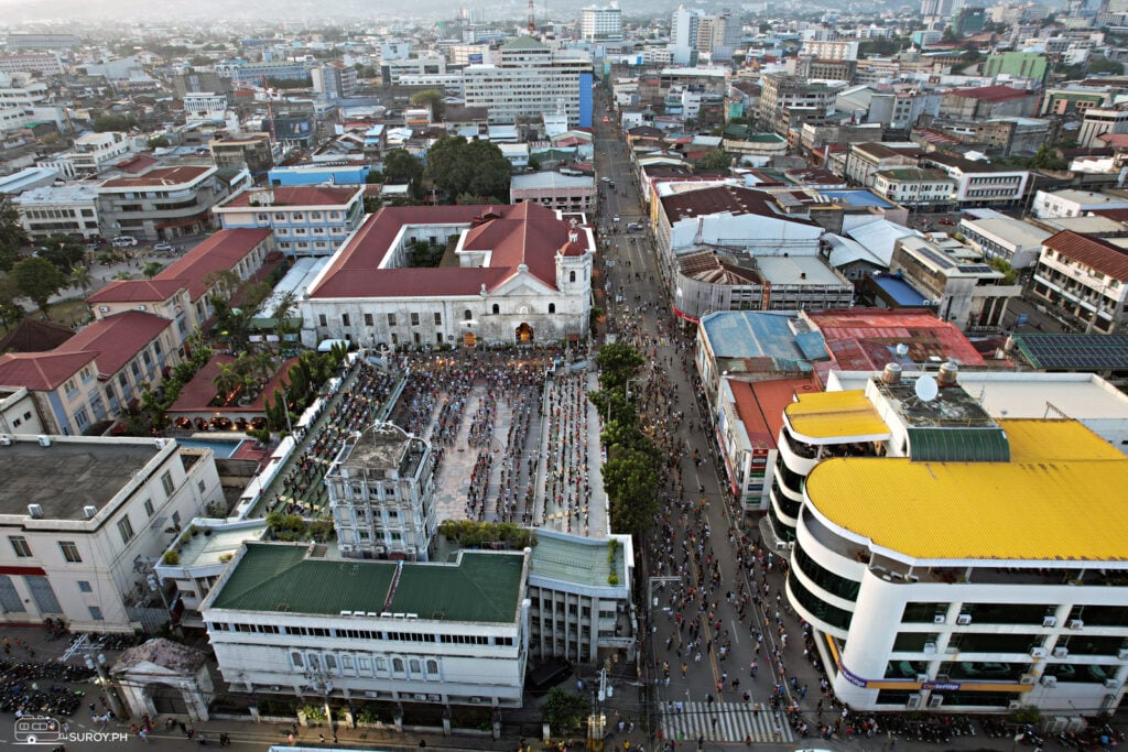 People go to the Basilica, which is the site where the famous Sinulog Festival of Praise is held. 