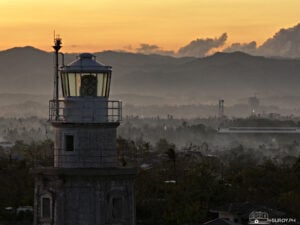 Golden hour at the lighthouse in Liloan.