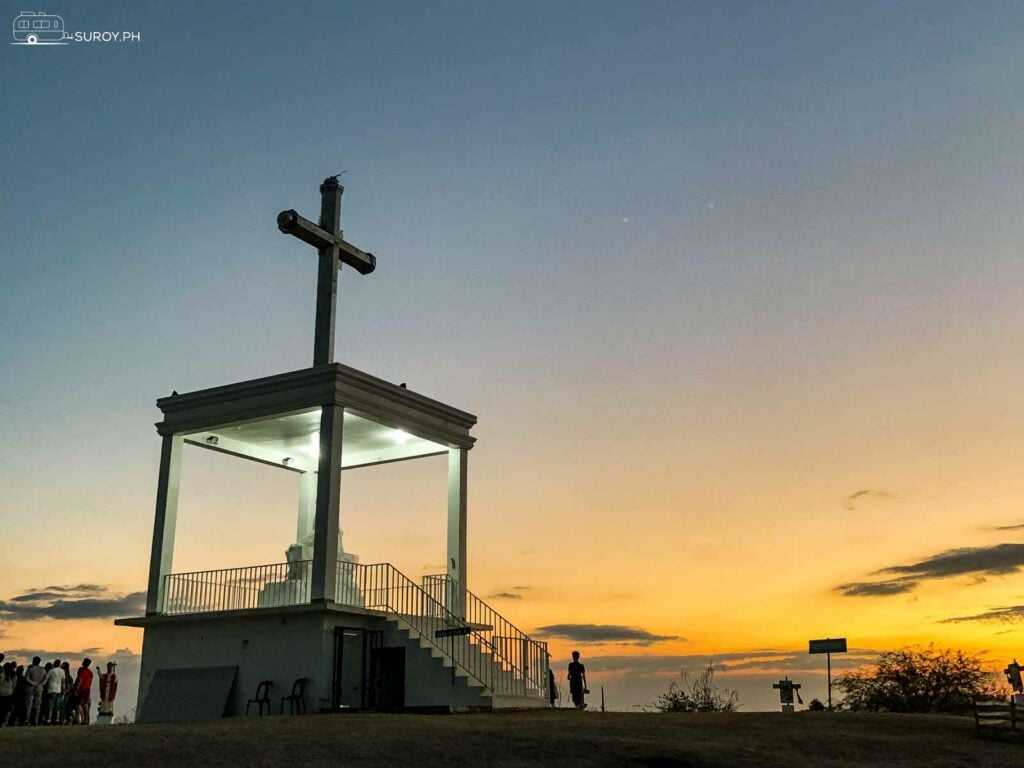 The beautiful cross at Montemaria Shrine.