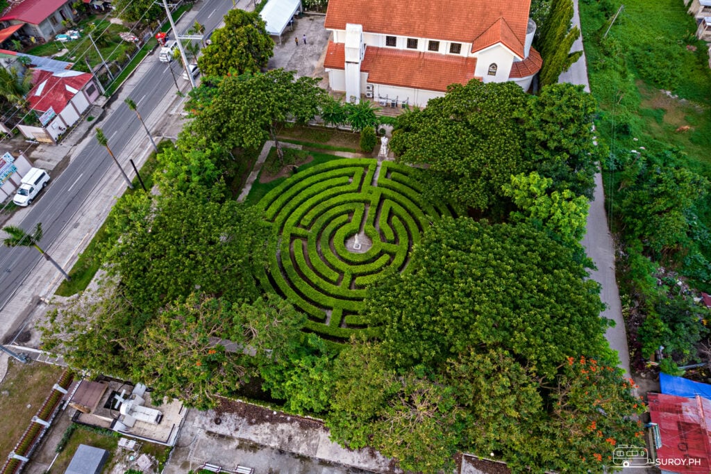 Capilla Sta. Ana Museum and Community Center beside the Maze Garden.