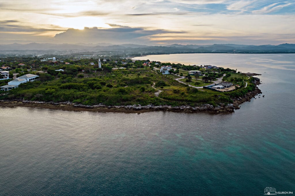 Parola sa Liloan, as seen from the sea, is surrounded by the high-end village Amara Subdivision.