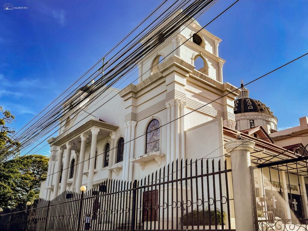 The beautiful church architecture dominates the highway in Carmen, Cebu.
