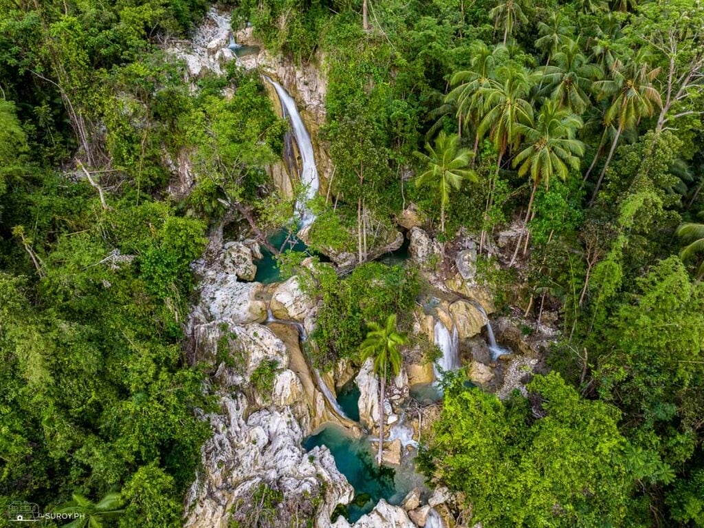 All the five levels of Inambakan Falls. The beautiful parts that make up the whole of this stunning place in Ginatilan.