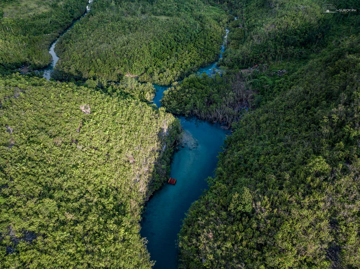 The world famous Bojo River Cruise in Aloguinsan, Cebu.