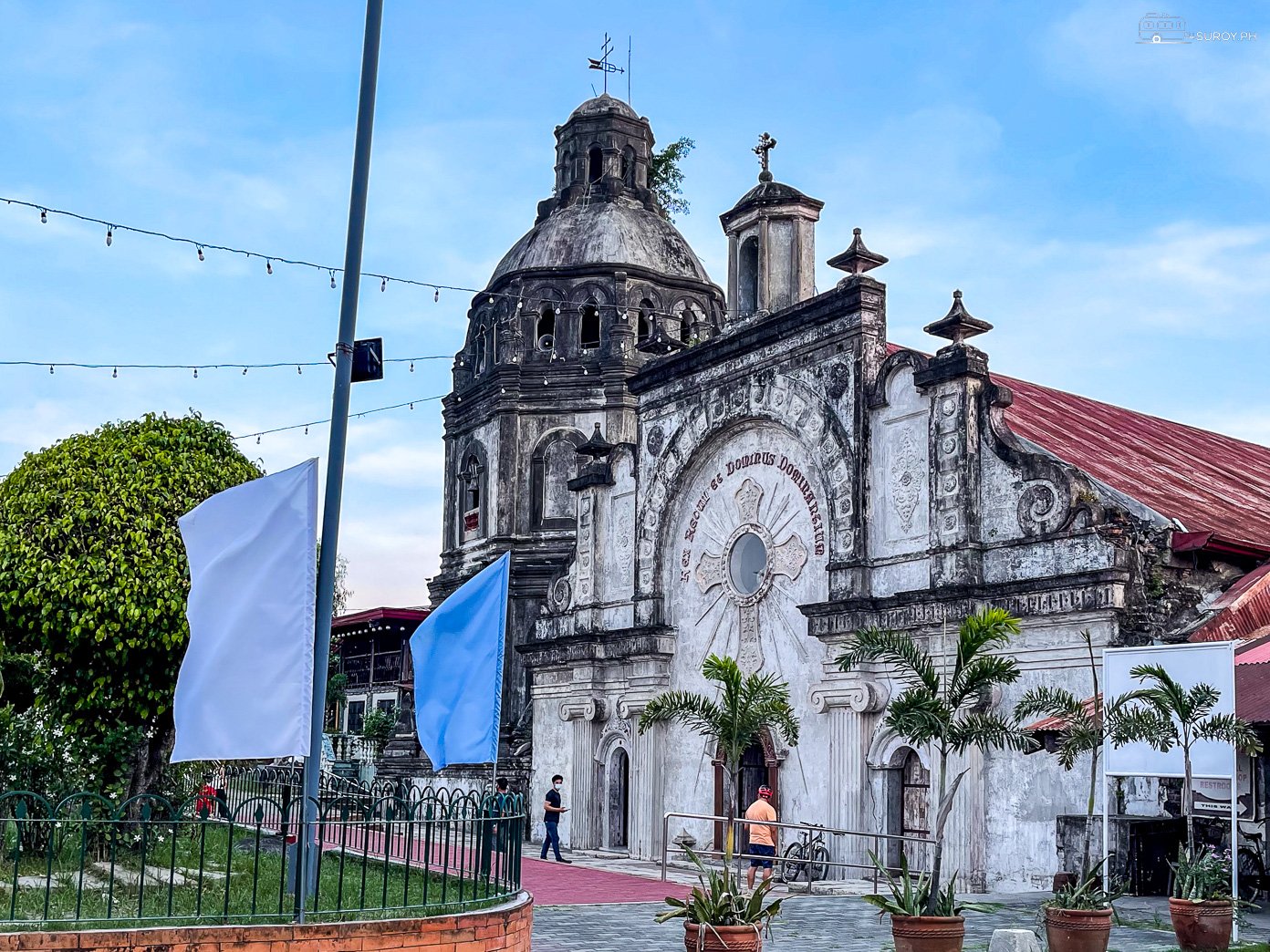 The entrance to San Guillermo Church in Pampanga.