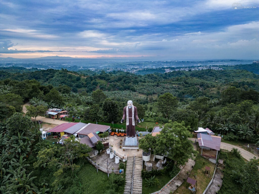 Padre Pio Mountain of Healing in Bulacan features the 50-foot statue of the miraculous saint.