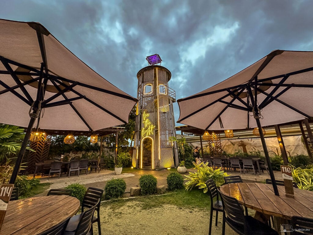 Parola Seaview Restaurant shines beautifully at night.