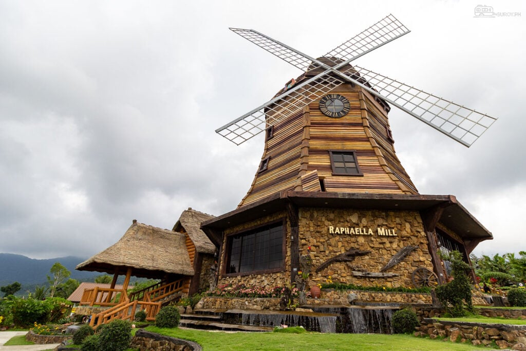 Raphaela Mill: Step into a fairy tale at Raphaella Mill, where whimsical architecture meets lush mountain landscapes at Campuestohan Highland Resort.