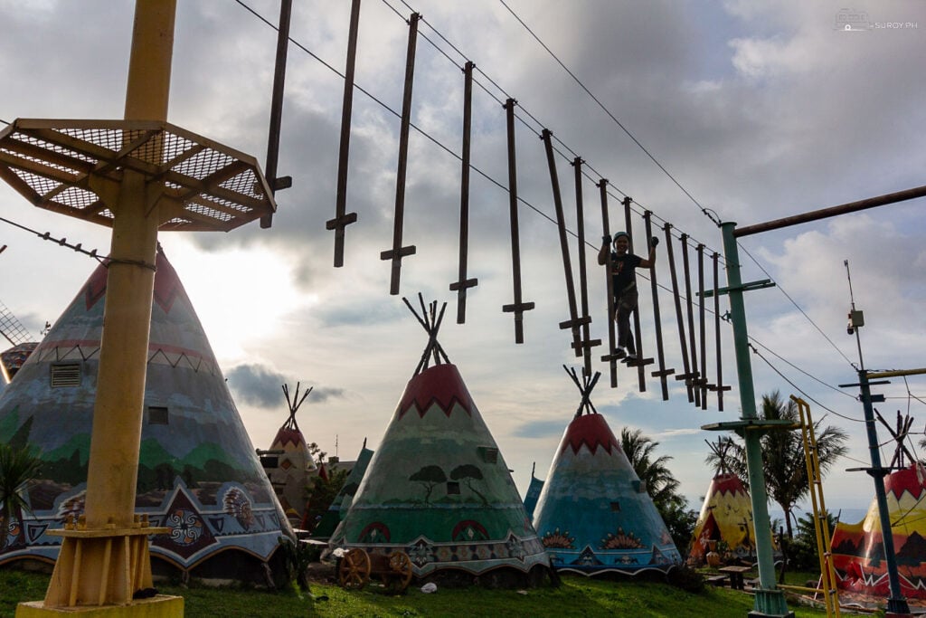 Swing above the Teepee Village and feel the thrill of adventure combined with cultural charm.