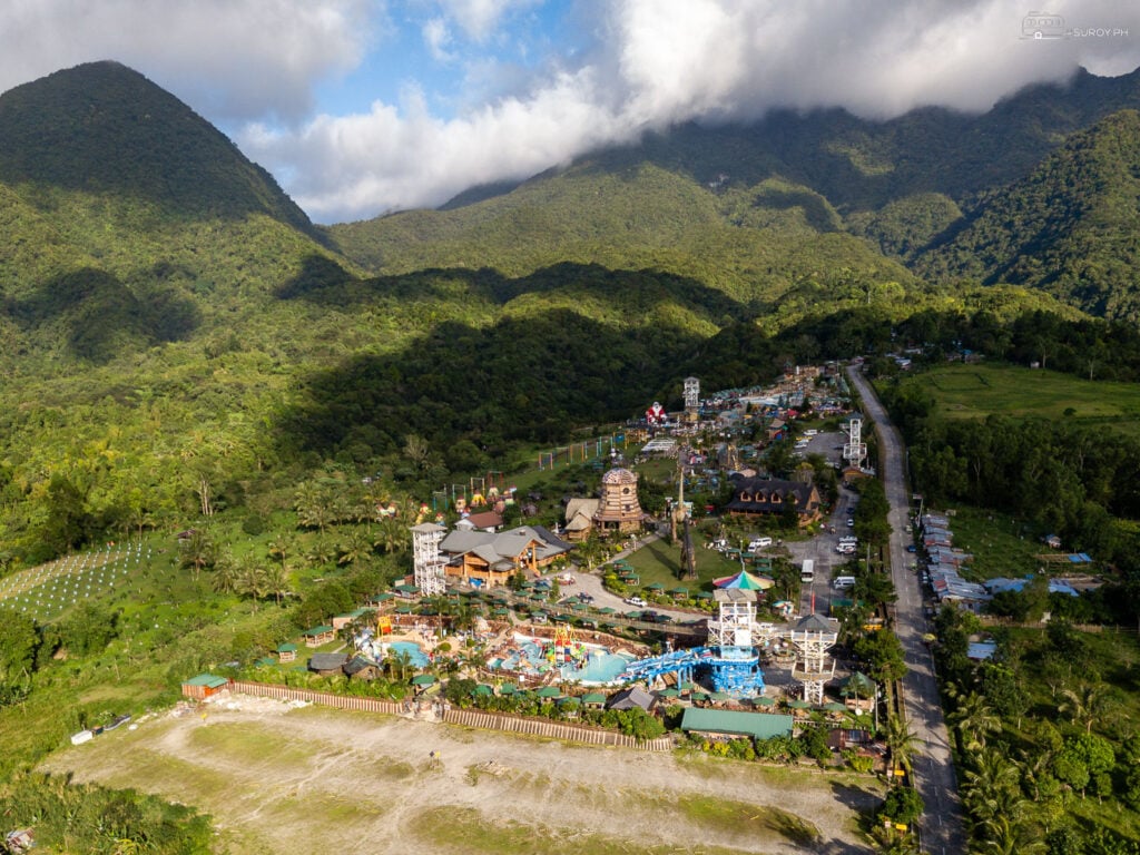 Aerial View of the Resort: Discover the expansive beauty of Campuestohan Highland Resort from above, nestled amidst the lush mountains and offering endless adventures.