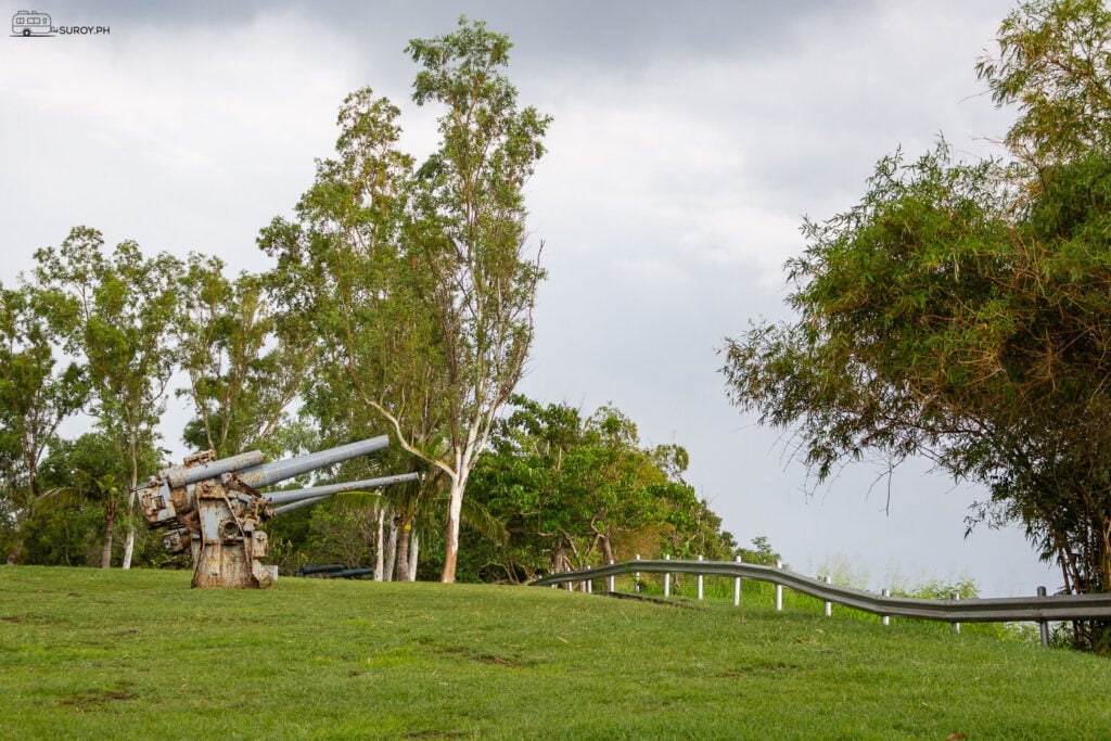 Nature reclaims the battlefield, where once the echoes of war thundered across Corregidor Island.