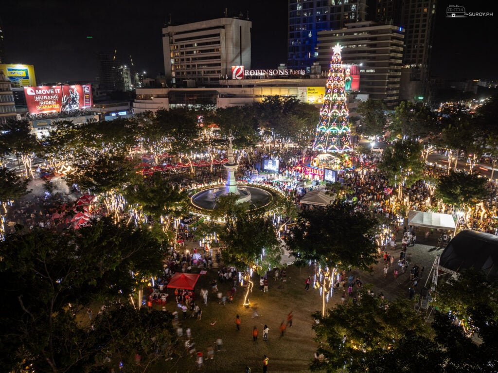 Christmas Tree Lighting celebration in Fuente Osmeña Circle in 2023.