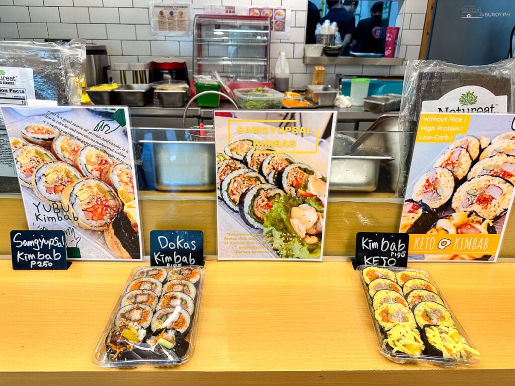 Kimbap, often referred to as Korean sushi rolls, is a convenient and delicious snack.