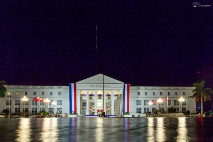 Mirroring the aspirations of Bacolod City, the New Government Center glows majestically against the night.