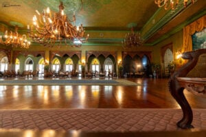 Where history meets grandeur – the opulent chandeliers and vast halls of the Santo Niño Shrine and Heritage Museum in Leyte.