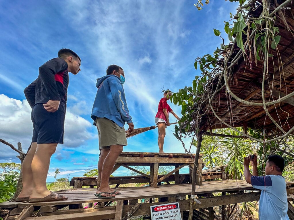 Anticipation builds before the thrilling broomstick ride at Hapitanan.