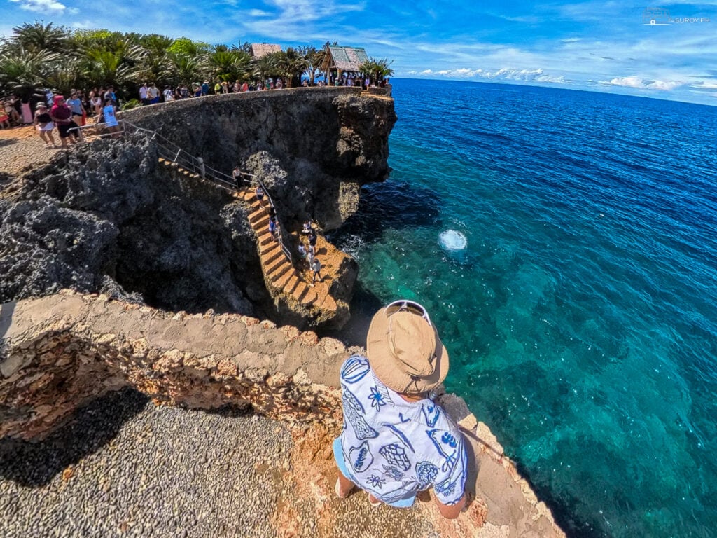 The dramatic cliffs of Kawayan Holiday Resort are a playground for thrill-seekers and nature lovers alike.