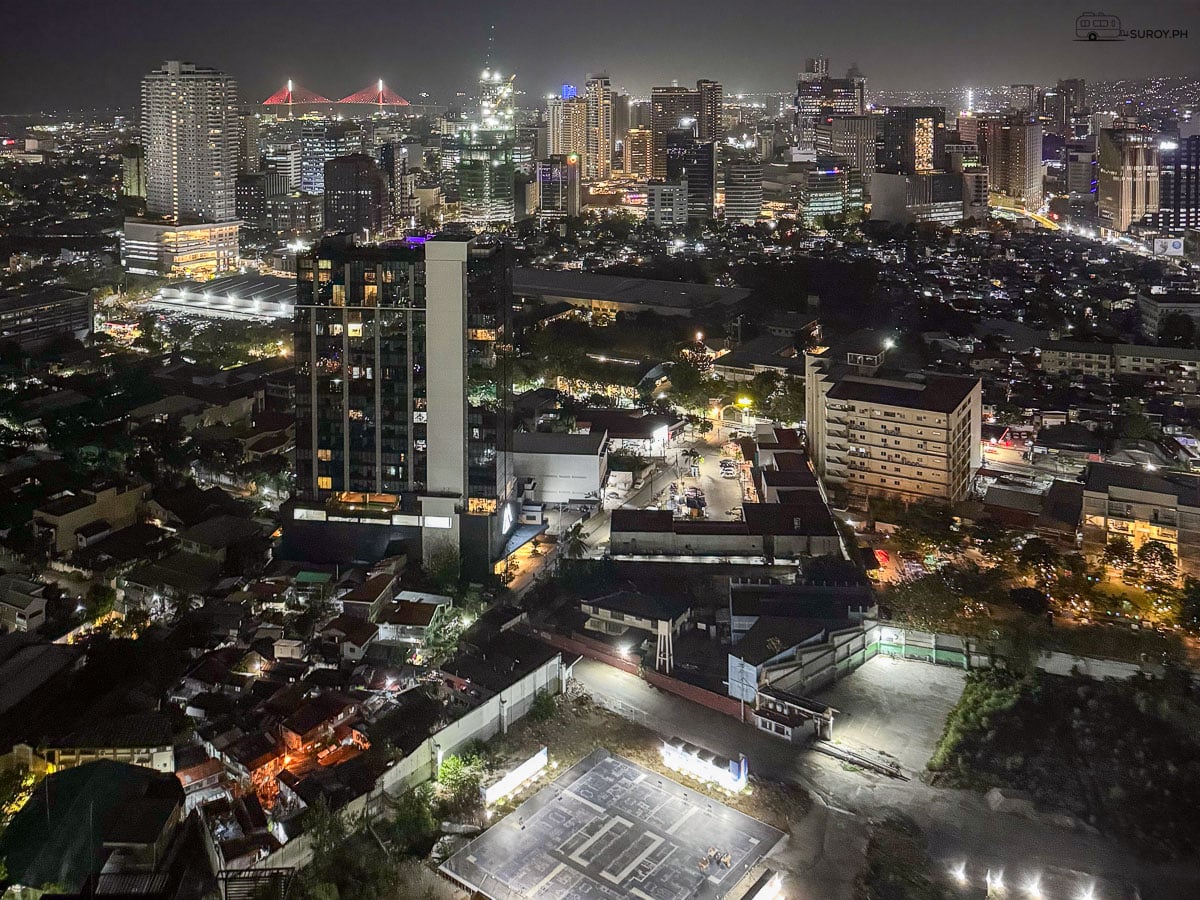 Rooftop dining deck of Skydeck360 above Cebu City