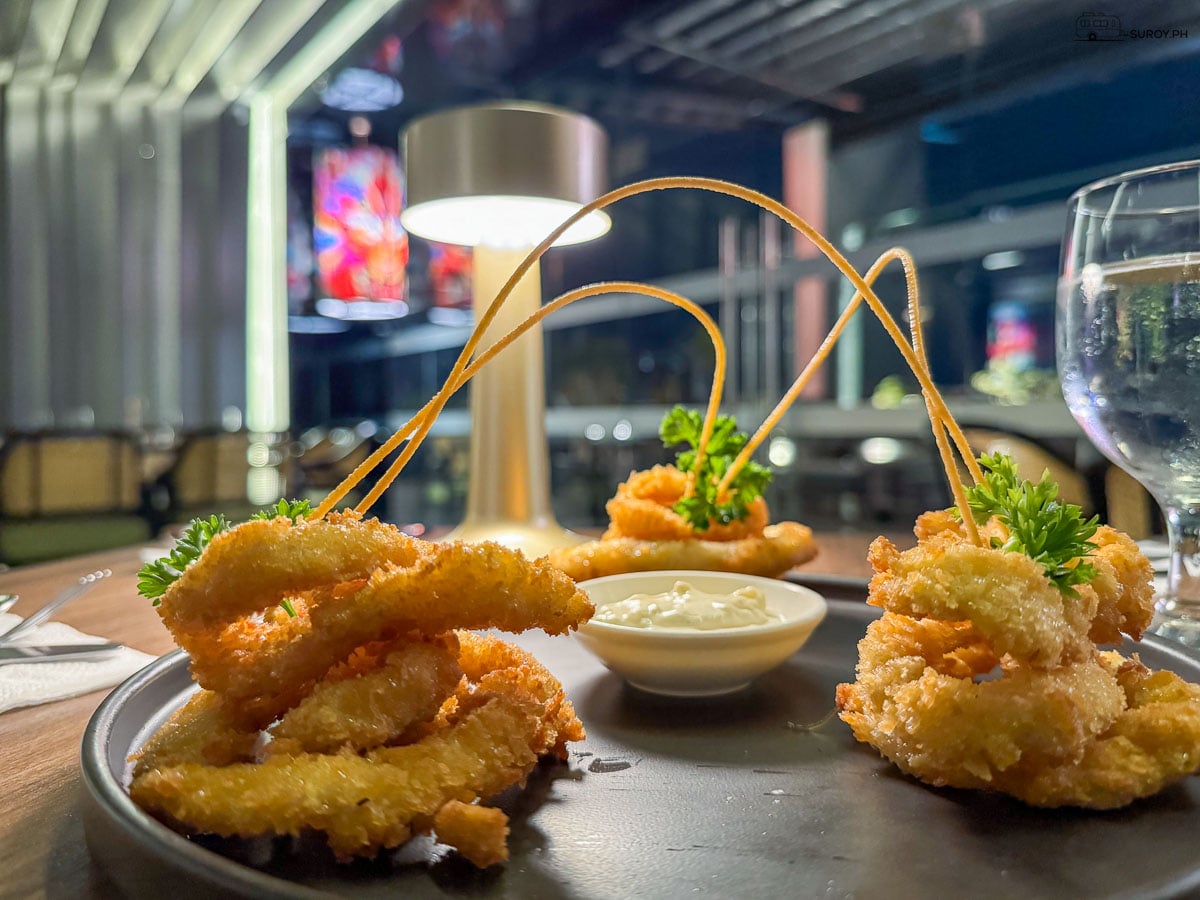 Dinner table with panoramic city views at Skydeck360