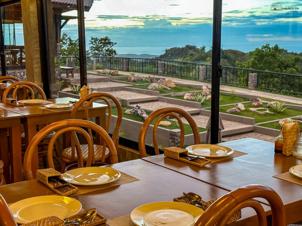 Inside Tuburan 360 Resto - Enjoy your meal with panoramic views of nature. A perfect dining experience that connects you with the outdoors.