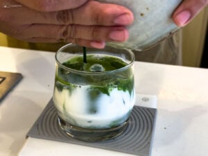 Enjoy the smooth and creamy matcha latte, a must-try at Your Daily Go Café in Banilad.