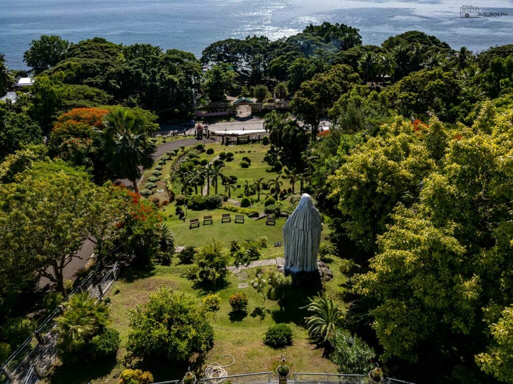 The Virgin Mary statue watches over our neighbors in Cebu over the Tañon Strait.