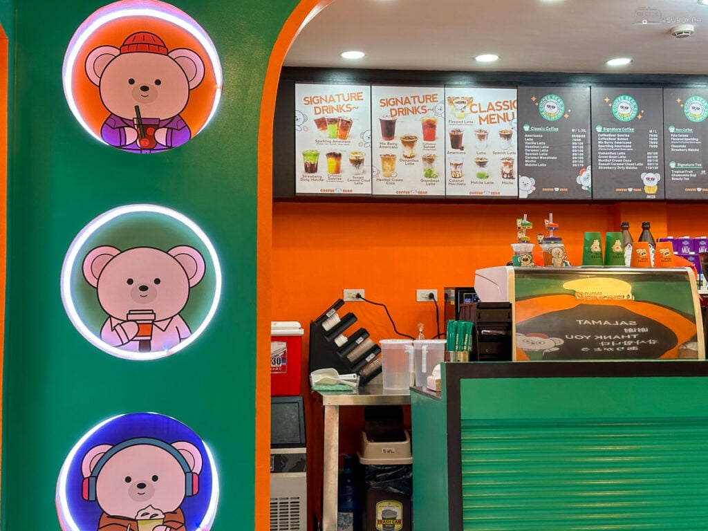 The Menu at Coffee Bear in IT Park, Cebu City.