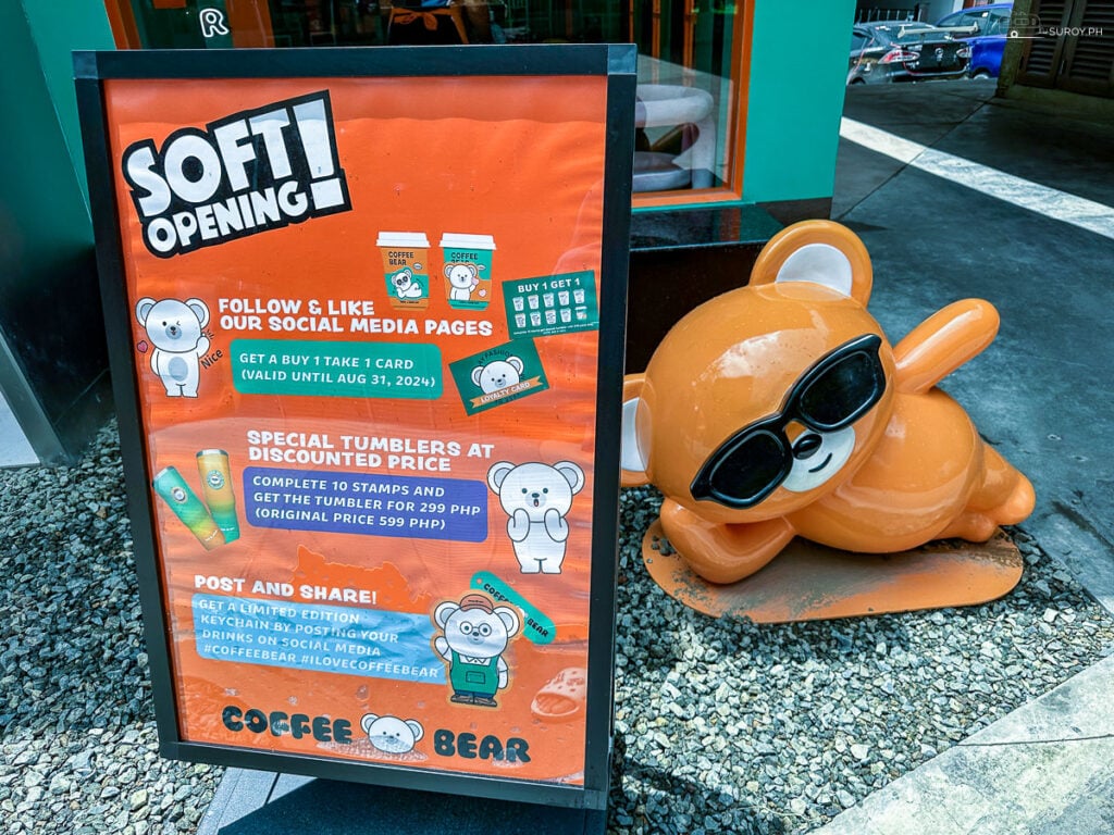Coffee Bear’s enticing soft opening promotions offer great deals for early visitors.