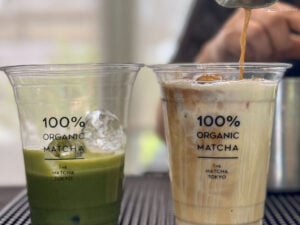 Pouring perfection. Every cup at The Matcha Tokyo pop-up is made with precision and love. Don’t miss out on this matcha experience!