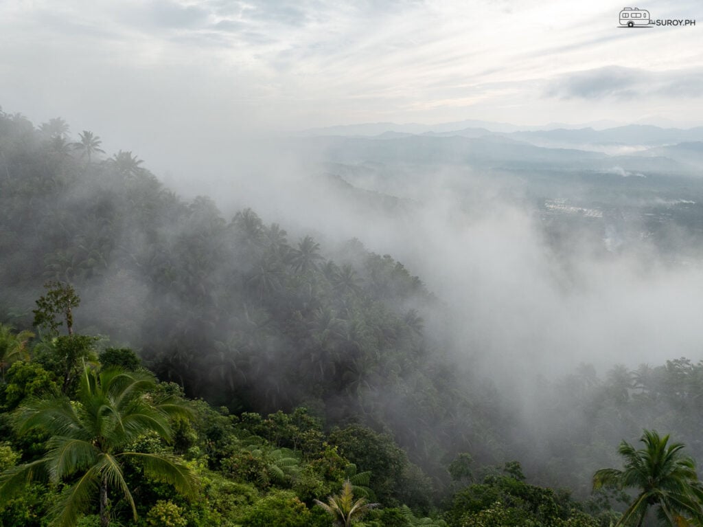 Nature’s magic unfolds as the mist rolls over the hills, creating a Sea of Clouds at Incredable Café in Baybay, Leyte.