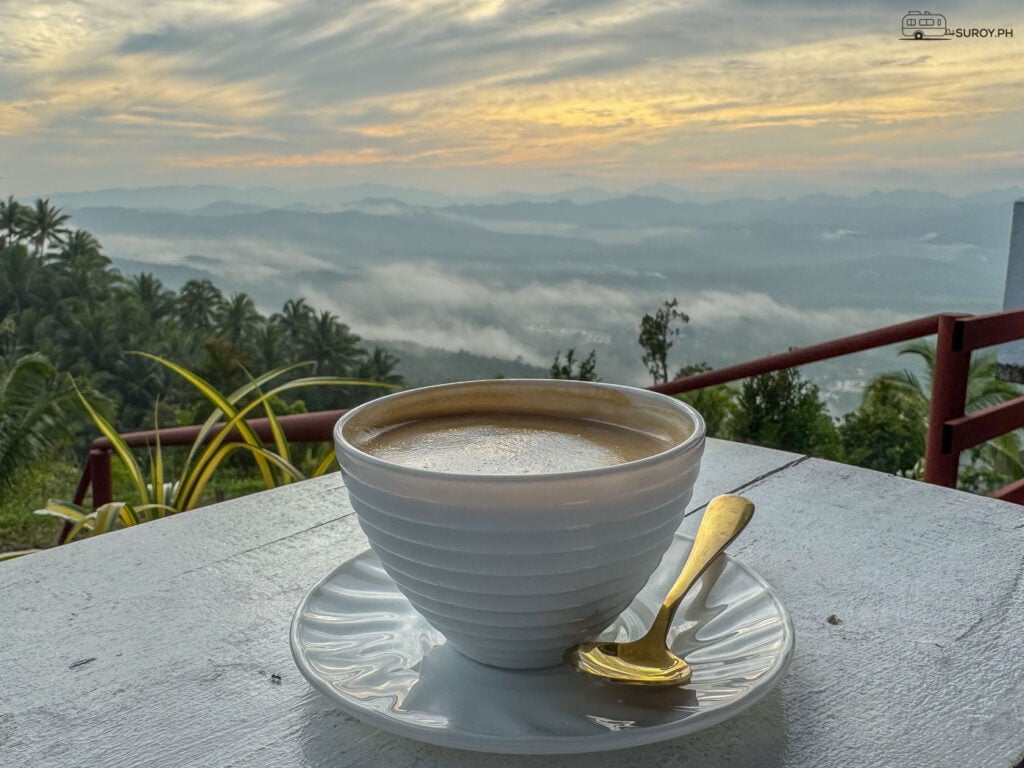 Morning coffee with a view like no other—the perfect way to start the day at Baybay Leyte.