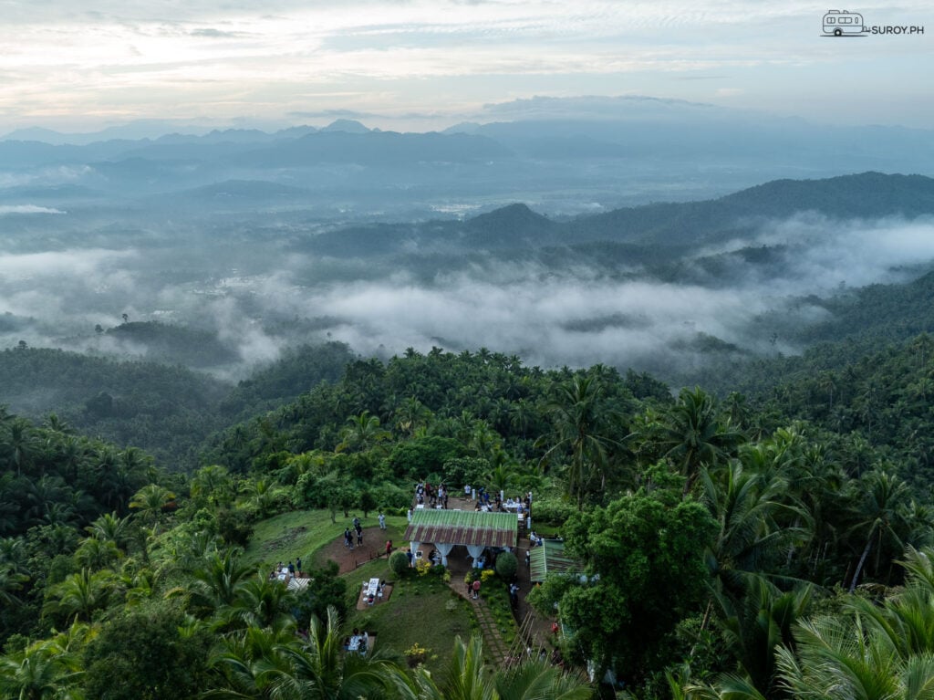 The Sea of Clouds transforms the landscape into a dreamlike wonder at Incredable Café.