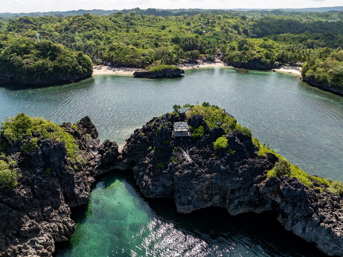 Aerial view of the Guimaras coastline