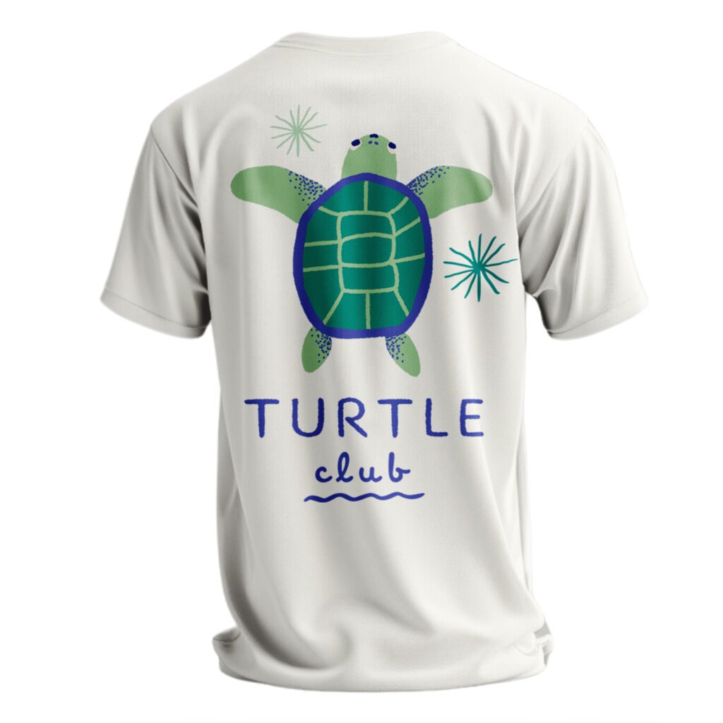 The Turtle Club Tee from our Tidal Hope Collection — designed to raise awareness, spark conversation, and protect what matters most.