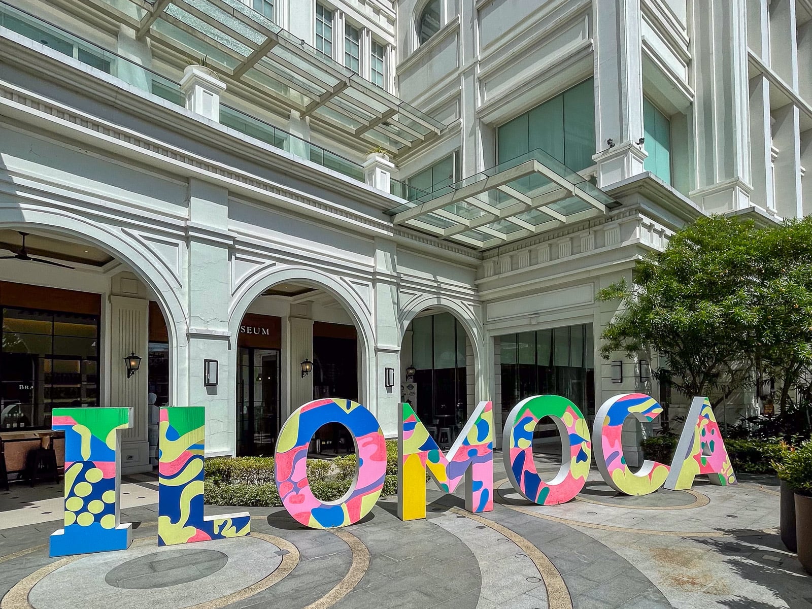 ILOMOCA sign outside the Iloilo Museum of Contemporary Art