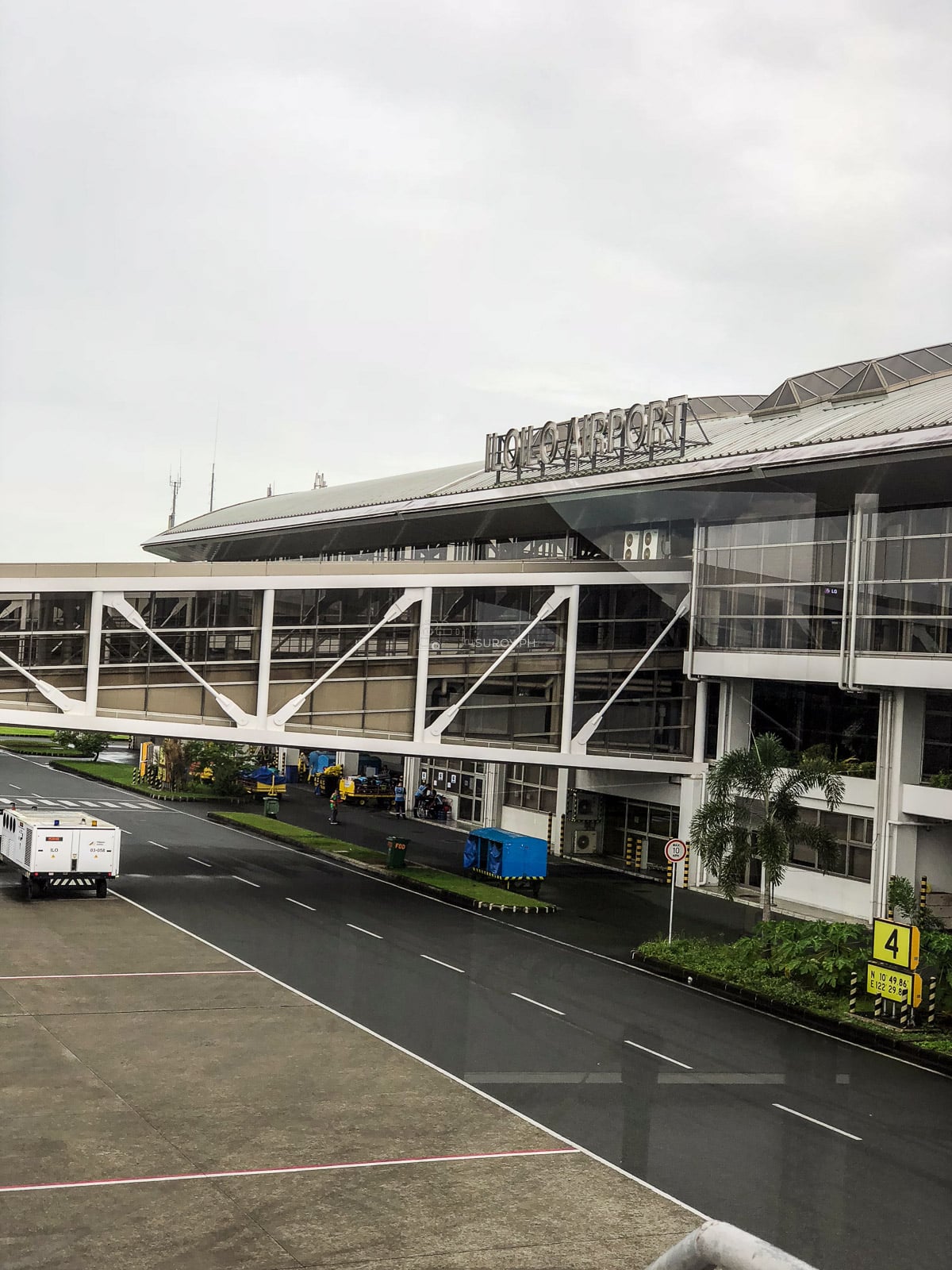 Airside view of the Iloilo International Airport terminal and Gate 4