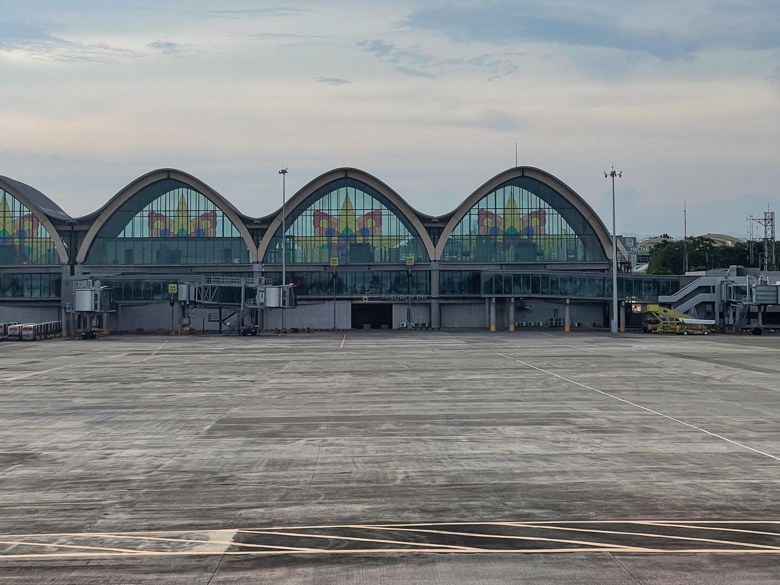 Mactan-Cebu International Airport terminal viewed from the apron