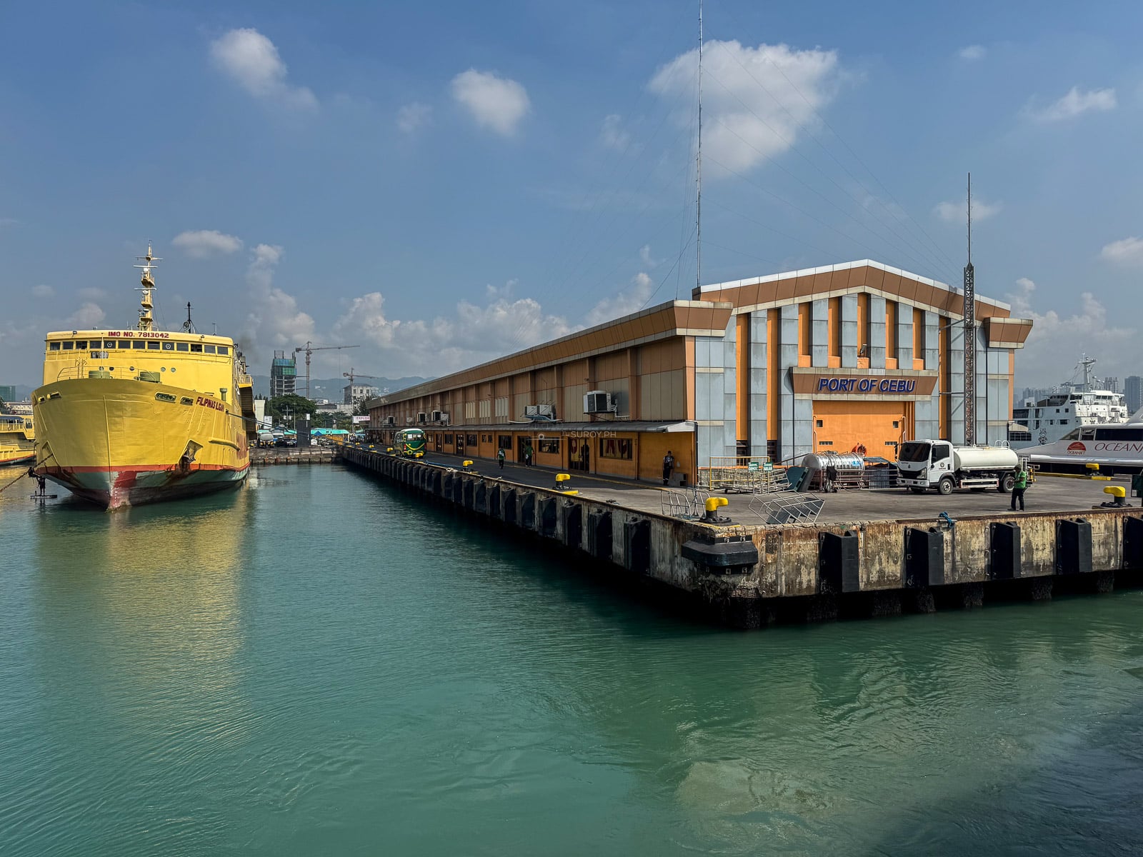 Passenger terminal and ferries at the Port of Cebu
