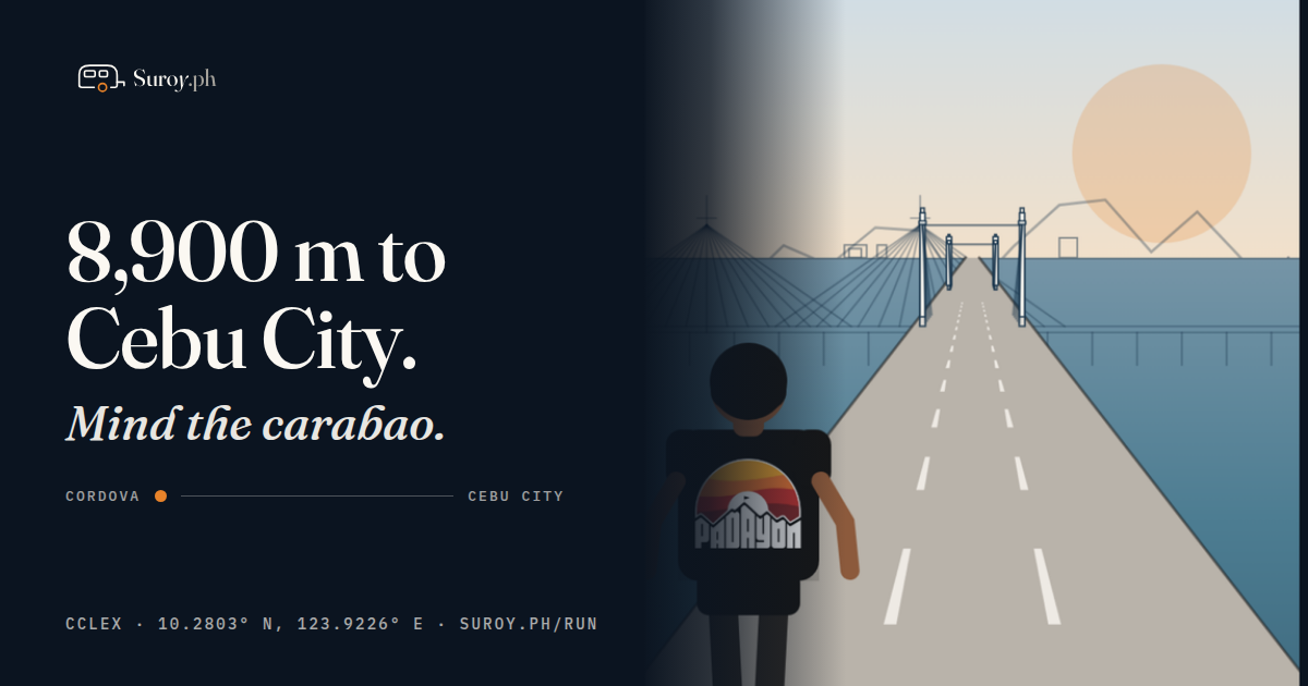 Suroy Run, a browser game set on the Cebu Cordova Link Expressway