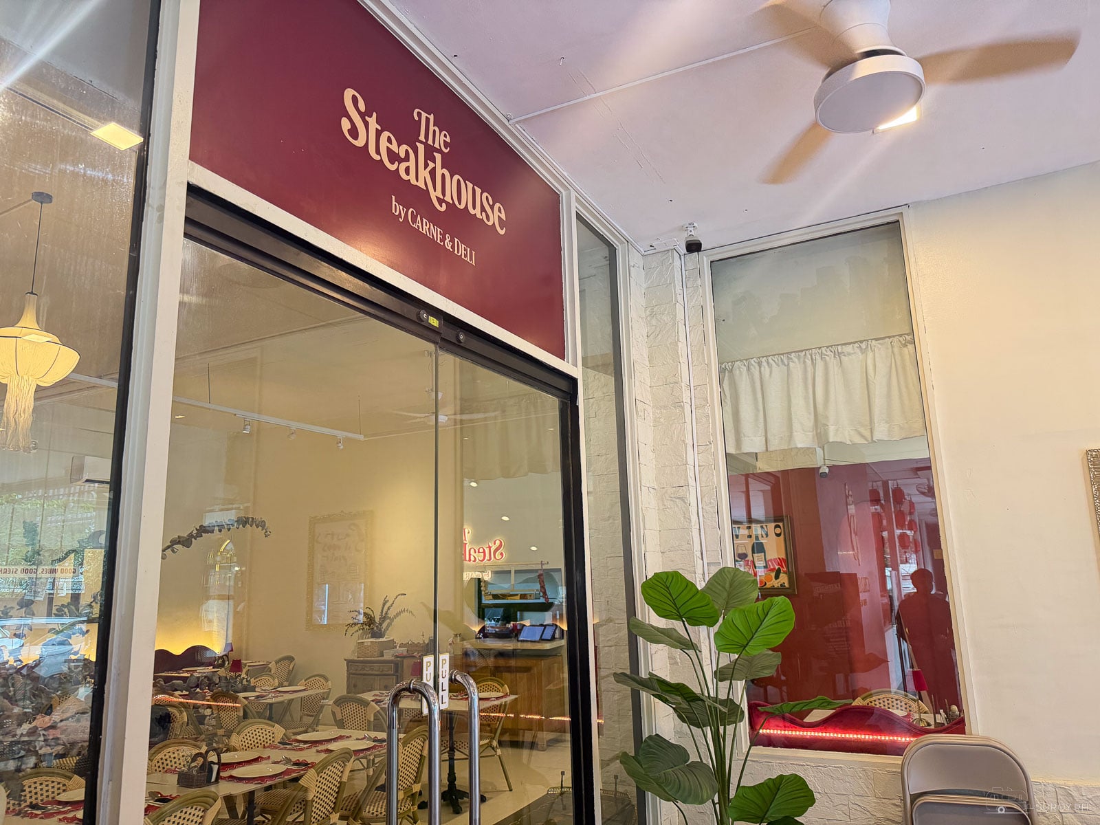The Steakhouse by Carne & Deli storefront at the J Block Building on Apitong Street in Cebu City